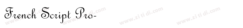 French Script Pro字体转换